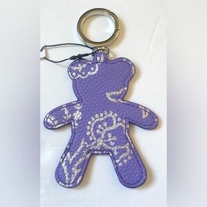 Vera Bradley Essential Bear Bag Charm Cotswold Dahlia Purple NWT Outlet